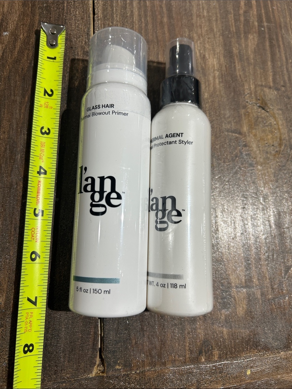 Lange White Glass Hair & Thermal Agent Styling Set